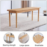 Solid wood bench, dining room dining chair, simple solid wood bedroom chair, bed end stool, living room, cane weaving shoe stool, suitable for dining room, living room, porch
