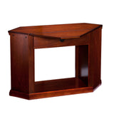 Claremont Convertible Media Electric Fireplace - Brown Maho