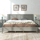 King Grey Solid Wood 3 Piece set