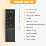 【Video】Matte Black Ceiling Fans With Remote Control 8 lights，DC Motor，3 ABS Blades，Multi-Speed，Reversible Airflow，Timing and Anti-theft function，Indoor transitional Ceiling Fan，ETL&FCC Certification