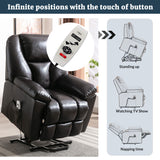 Orisfur. Power Lift Chair with Adjustable Massage Function, Recliner Chair with Heating System for Living Room