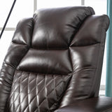 Motion Recliner with USB Charging Port and Hidden Arm Storage, Home Theater Seating with 2 Convenient Cup Holders Design and 360° Swivel Tray Table（old sku: SG000440AAA）