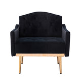 COOLMORE Accent  Chair  ,leisure single sofa  with Rose Golden  feet