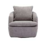 COOLMORE Swivel Barrel Chair, Comfy Round Accent Sofa Chair for Living Room, 360 Degree Swivel Barrel Club Chair, Leisure Arm Chair for Nursery, Hotel, Bedroom, Office, Lounge