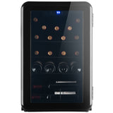 Wine Cooler Countertop Freestanding Wine Cellars Compressor System Champagne Chiller Digital Temperature Control UV-Protective Finish Max Load 24 Standard Bottle
