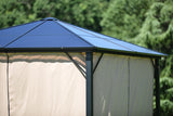 Aluminum Patio Gazebo with Polycarbonate Roof