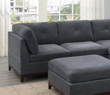 Grey Sectional 6pc Set Living Room Sectional Couch