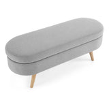 Ottoman Oval Storage Bench