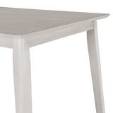 Rustic Wood 5-Piece Kitchen Dining Table Set with 4 Upholstered Padded Chairs