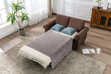Orisfur Pull Out Sofa Bed  Loveseat Sleeper with Twin Size Memory Mattress for Living Room Spaces