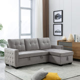 Sectional Storage Sleeper Sofa Bed