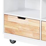 Kitchen Island Cart With 2 Drawers