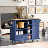 Kitchen Island Cart with Storage Cabinet