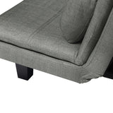 63.4” Futon Dark Grey Sofa bed