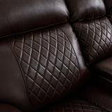 SECTIONAL MOTION SOFA BRWON