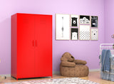 Metal Locker Storage Cabinet Locker Children Locker Double Doors Lokcer Hanging Cloth Home School Classroom Requires Assembly