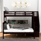 Stairway Twin-Over-Full Bunk Bed with Storage