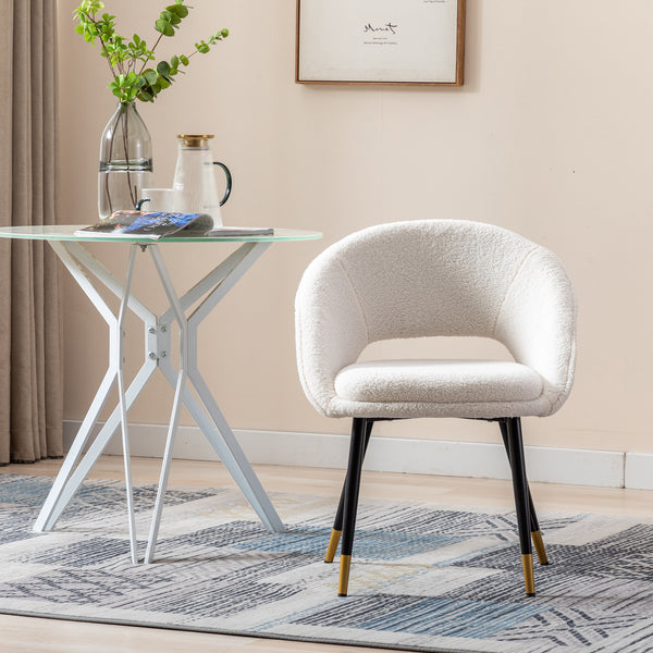 Modern Dining Room Chair Accent Chair with Metal Legs for Living Room