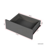 Modern High gloss UV Night Stand with 3 drawers & LED lights