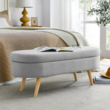 Ottoman Oval Storage Bench