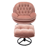 Accent chair  TV Chair  Living room Chair Pink sofa with Ottoman