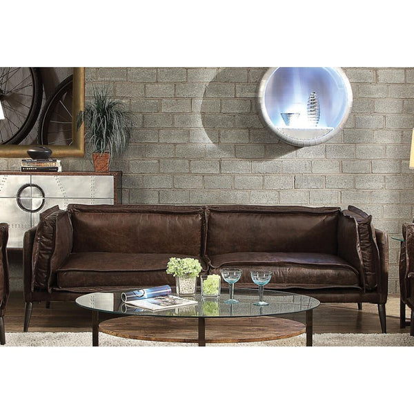 Chocolate Sofa in Top Grain Leather