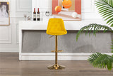 COOLMORE  Bar Stools with Back and Footrest Counter Height Dining Chairs