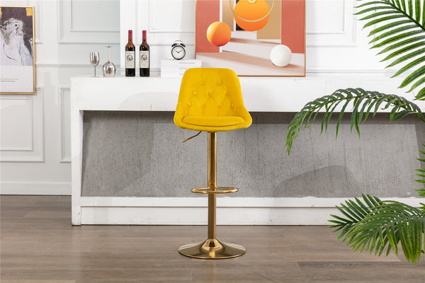 COOLMORE  Bar Stools with Back and Footrest Counter Height Dining Chairs