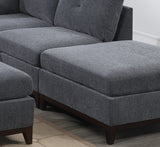Grey Sectional 6pc Set Living Room Sectional Couch