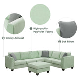 Light Green Sectional Sofa