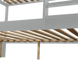 Full Over Full Bunk Bed with Trundle, Convertible to 2 Full Size Platform Bed