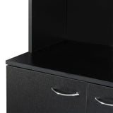 Tall Kitchen Cabinet, with 6-Doors, 1-Open Shelves and 1-Drawer