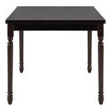 Classic Dining Set Wooden Table and 4 Chairs with Bench for Kitchen Dining Room