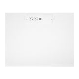 Nightstand with 2 Drawers, USB Charging Ports, Wireless Charging and Remote Control LED Light-White