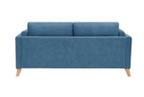 [New Design] Modern and comfortable blue chenille fabric sofa with soft cushion and arm loveseat