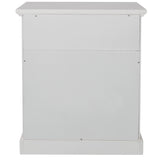 Modern Wooden Nightstand with Drawers Storage for Living Room/Bedroom, White