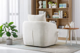 COOLMORE Swivel Barrel Chair, Comfy Round Accent Sofa Chair for Living Room, 360 Degree Swivel