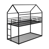 Bunk Beds for Kids Twin over Twin - No Box Spring Needed Black
