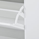 Slim Entryway Organizer with 2 Flip Drawers