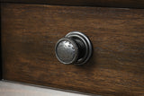 King 5 Piece Storage Bedroom Set in Walnut made with Engineered Wood