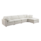 Modern Modular Sectional Sofa Set, Self-customization Design Sofa, White