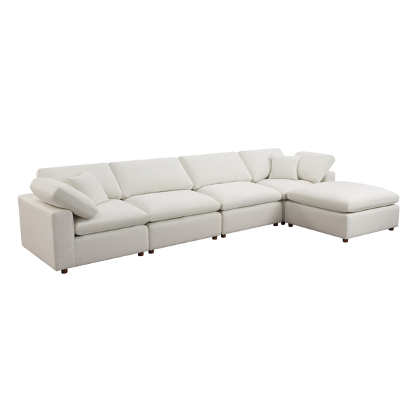 Modern Modular Sectional Sofa Set, Self-customization Design Sofa, White