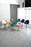 COOLMORE  Bar Stools with Back and Footrest Counter Height Dining Chairs