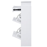 Slim Entryway Organizer with 2 Flip Drawers