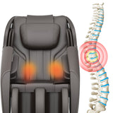 Brown Massage Chair Recliner with Zero Gravity