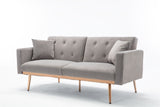 COOLMORE  Velvet  Sofa , Accent sofa .loveseat sofa with rose gold metal feet  and  Black  Velvet