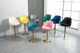 COOLMORE  Bar Stools with Back and Footrest Counter Height Dining Chairs