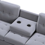 Antique Grey Sectional Sofa