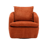 COOLMORE Swivel Barrel Chair, Comfy Round Accent Sofa Chair for Living Room, 360 Degree Swivel Barrel Club Chair, Leisure Arm Chair for Nursery, Hotel, Bedroom, Office, Lounge