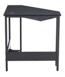 Triangle Computer Desk,Corner Desk With Smooth Keyboard Tray& Storage Shelves ,Compact Home Office,Small Desk With Sturdy Steel Frame As Workstation For Small Space,BLACK,28.34''L 24''W 30.11''H